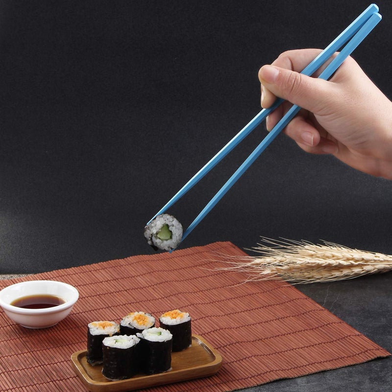 HuaLan Colorful Fiberglass Chopsticks  Dishwasher Safe Chopstick  Reusable Non-slip Chop Sticks  9 1/2 Inches  5 Pairs - Image 4